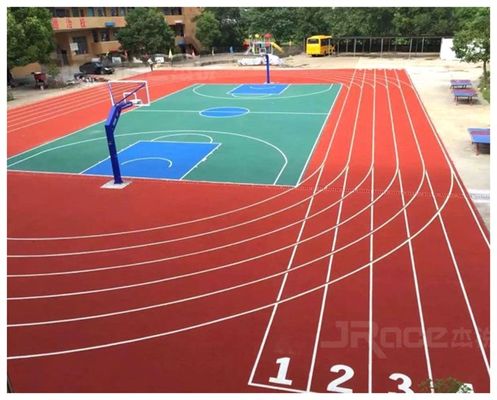 중국 운영하는 궤도 표면을 위한 살포 코팅 운동 육상 경기 표면 협력 업체