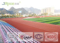 Stadium Indoor / Outdoor Synthetic Running Track Surface Anti Peel Anti Cracking