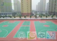 Shock Absorption Rubber Tennis Court Surface With Pu Coating Material
