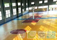 Indoor / Outdoor Sports Flooring , Basketball Court Tile Flooring Anti Slip Field Paint