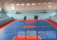 Silicon PU Synthetic Sports Surfaces , Playground Rubber Flooring Outside Construction