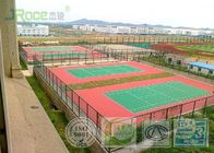 Recycled Multi Sport Court Flooring , Outdoor Basketball Court Tiles Acrylic Paint