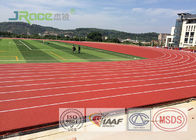 Red Surface Outdoor Sports Field Flooring Buffer Coat Layer , Seamless Design