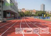 High School Athletic Athletics Running Track Surface 8 Lanes , 13mm Thickness