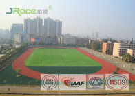 High School Track And Field Surface , Anti UV Artificial Running Track Flooring