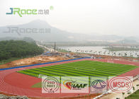 All Weather Rubberized Track Surface , Tartan Running Track For Outdoor Sport Field