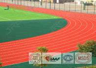 Outdoor Sport Polyurethane Track Surface , Rubber Track And Field Spike Resistant