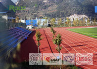 Water Borne Rubber Track Material , Recycled Red Running Track In High School
